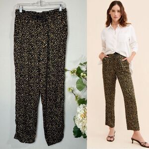Scotch & Soda Nina Tapered Joggers | Black Floral Dot Print | L Anthropologie